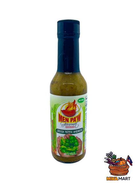 Men Pa'w Hot Sauce -  Green Peppa Madness